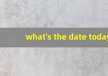 what's the date today